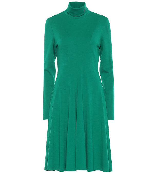 calvin klein dark green dress