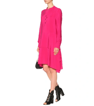 Shop Stella Mccartney Silk Dress In Pink