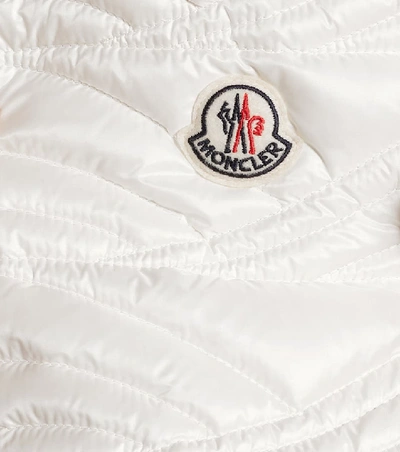 Shop Moncler Ambre Quilted Down Jacket In White