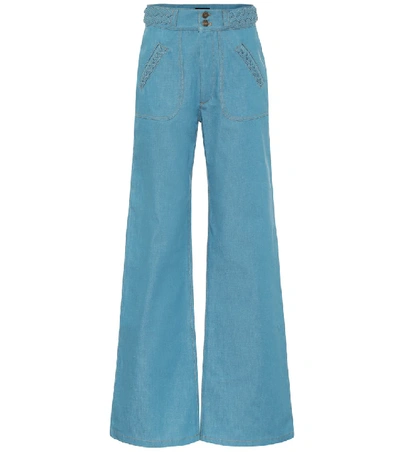 Shop Marc Jacobs Wide-leg Flared Jeans In Blue