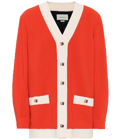 Shop Gucci Cady Jacket In Red