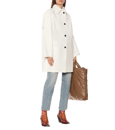 Shop Kassl Editions Original Coated Cotton Coat In White