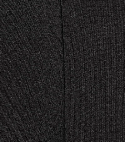 Shop Bottega Veneta Wool-blend Turtleneck Midi Dress In Black