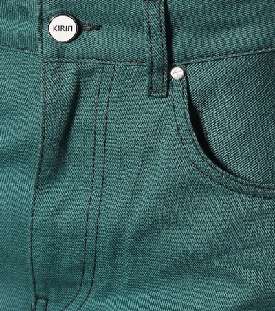 Shop Kirin High-rise Flared Jeans In Green