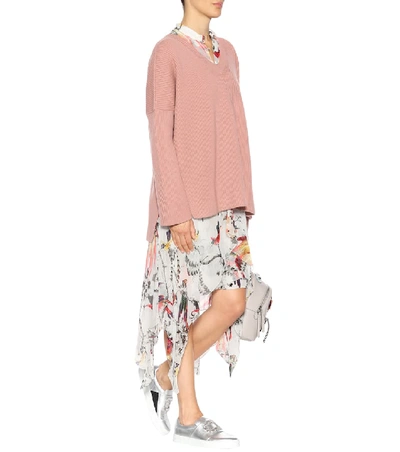 Shop Stella Mccartney Oversized Wool Sweater In Pink