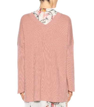 Shop Stella Mccartney Oversized Wool Sweater In Pink