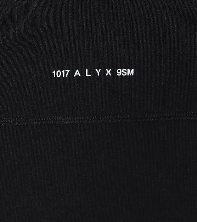 Shop Alyx Logo Cotton-blend Hoodie In Black