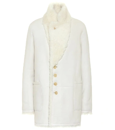 Shop Joseph Lyne Teddy Reversible Shearling Coat In White