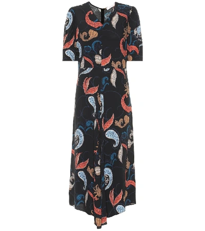 Shop See By Chloé Printed Midi Dress In Multicoloured