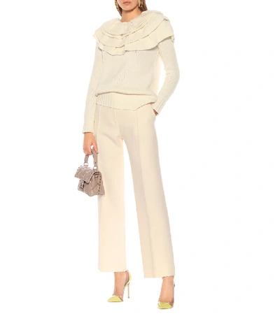 Shop Valentino Wool And Cashmere Sweater In Beige