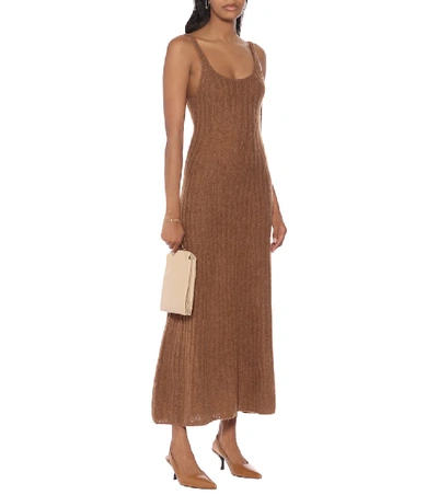Shop Khaite Beryl Cashmere Maxi Dress In Brown