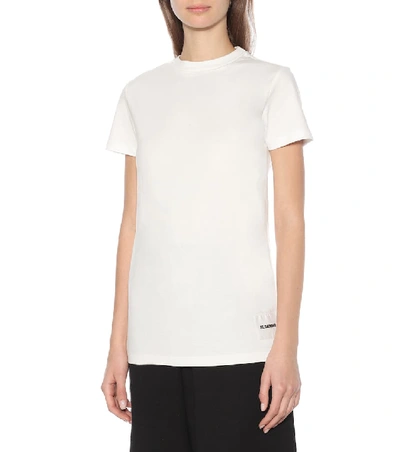 Shop Jil Sander Set Of 3 Cotton T-shirts In White