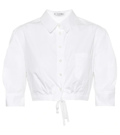 Shop Altuzarra Rosa Cotton Shirt In White