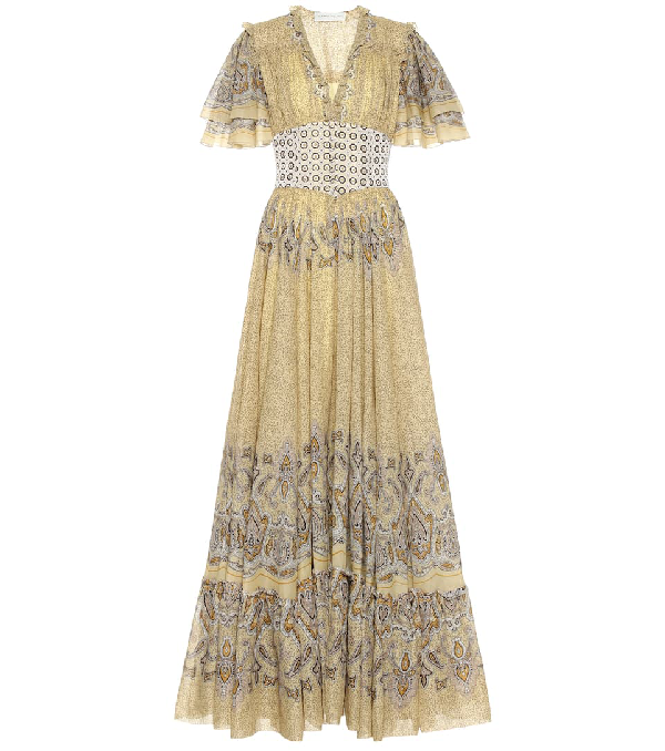 yellow cotton gown