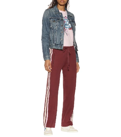 Shop Isabel Marant Étoile Dobbs Jersey Trackpants In Red