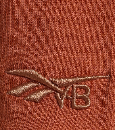 Shop Victoria Beckham Cotton-jersey Sweatshirt In Brown