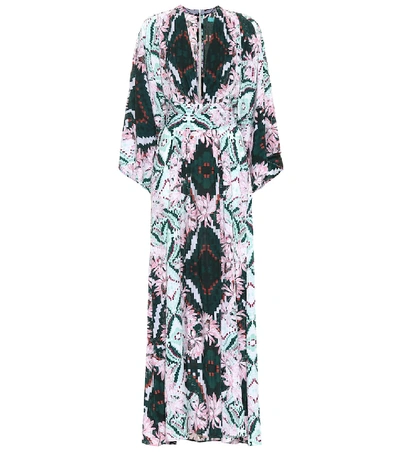 Shop Melissa Odabash Erin Belted Kimono Maxi Dress In Multicoloured