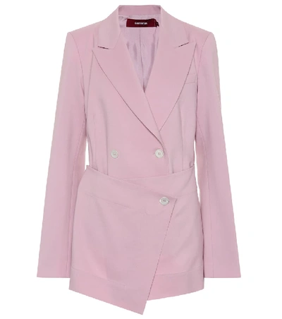 Shop Sies Marjan Double-breasted Blazer In Pink