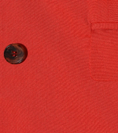 Shop Etro Cotton Blazer In Red