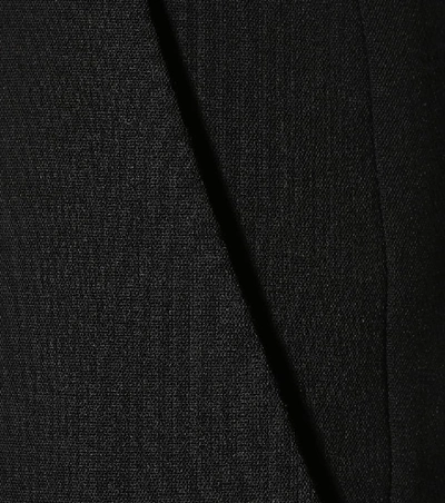 Shop Stella Mccartney High-rise Flared Stretch-wool Pants In Black