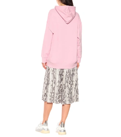 Shop Stella Mccartney Oversized Cotton Hoodie In Pink
