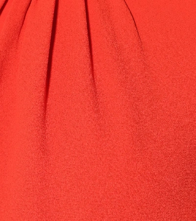 Shop Diane Von Furstenberg Rose Crêpe Dress In Red