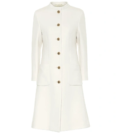 Shop Gucci Wool Coat In White