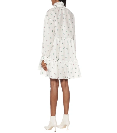 Shop Philosophy Di Lorenzo Serafini Floral Cotton Minidress In White