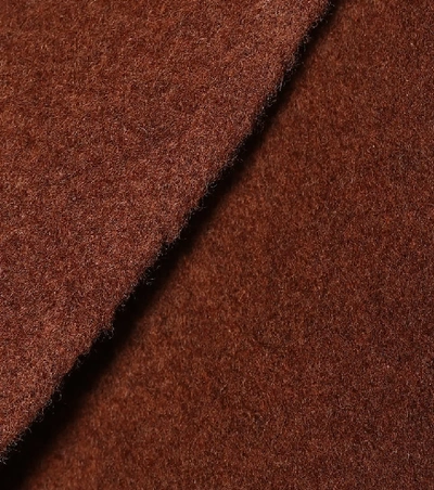 Shop Acne Studios Belted Wool Coat In Brown