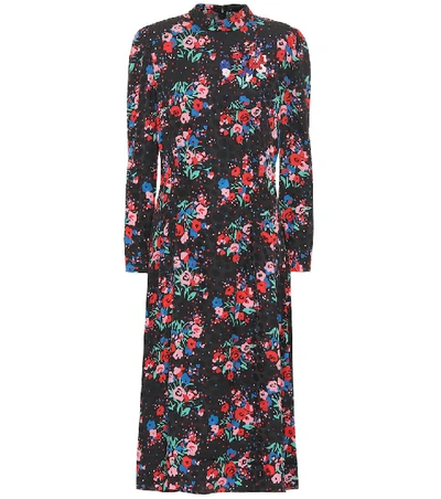 Shop Marc Jacobs The '40s Floral Jacquard Dress In Black