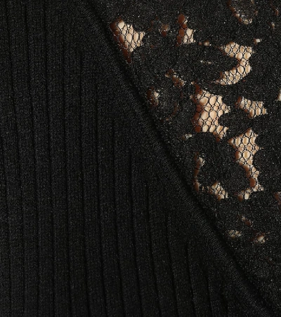 Shop See By Chloé Wool And Cotton-blend Sweater In Black