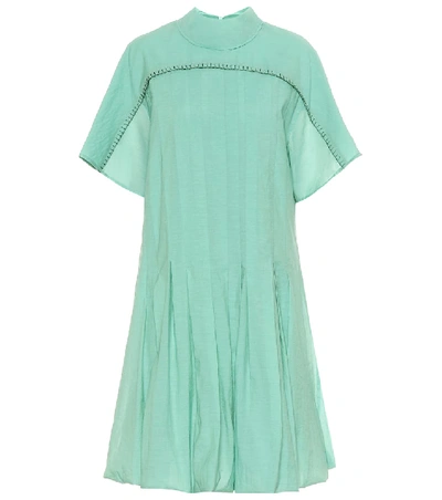 Shop Acne Studios Voile Dress In Green