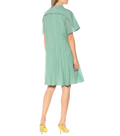 Shop Acne Studios Voile Dress In Green