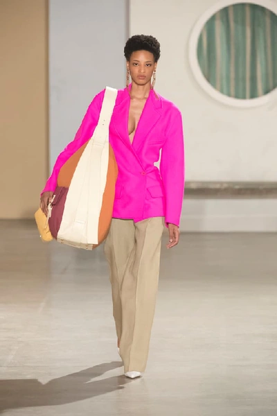 Shop Jacquemus La Veste Sabe Wool Jacket In Pink