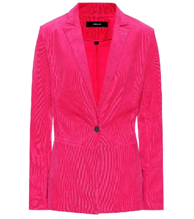 Shop J Brand Denise Corduroy Blazer In Pink