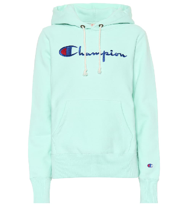 champion hoodie teal