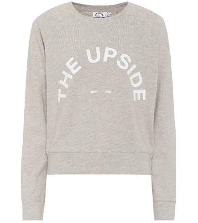 Shop The Upside Bronte Cotton Sweatshirt In Beige