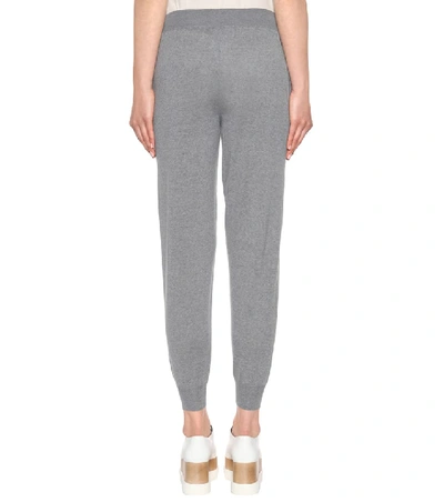 Shop Stella Mccartney Wool Trackpants In Grey