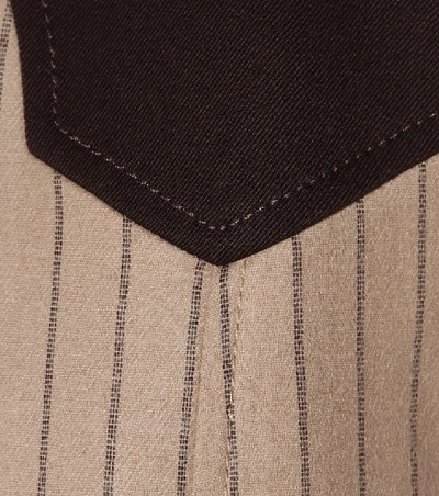Shop Altuzarra Wallace Wool-blend Vest In Beige