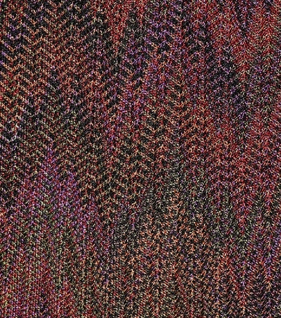 Shop Missoni Striped Knit Minidress In Multicoloured