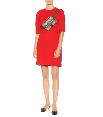 Shop Gucci Stretch-jersey Dress In Red