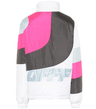 Shop Off-white Nylon Down Jacket In Multicoloured