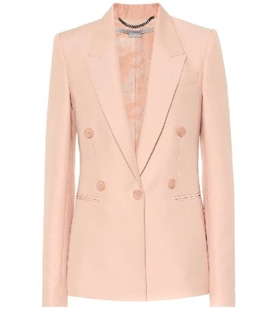 Shop Stella Mccartney Wool Blend Blazer In Pink