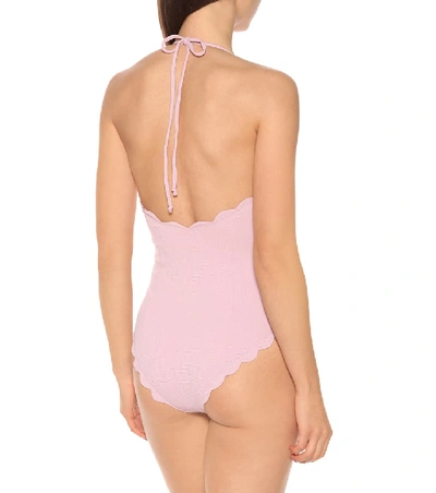 Shop Marysia Broadway Halter One-piece Swimsuit In Pink