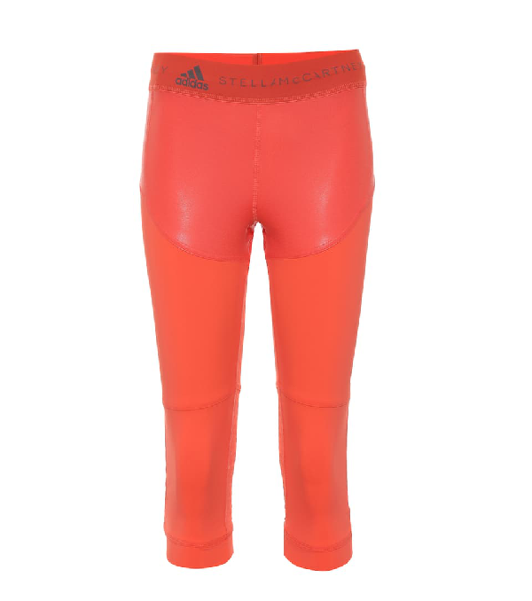 orange adidas leggings