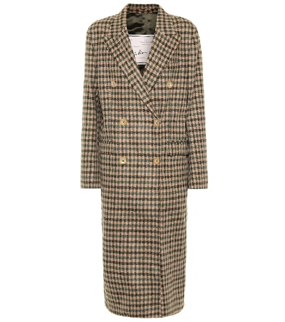 Shop Giuliva Heritage Collection The Cindy Check Wool Coat In Brown