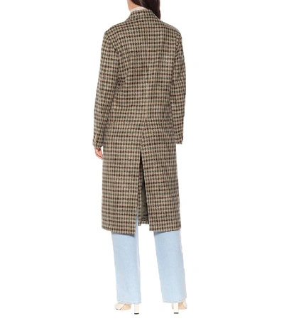 Shop Giuliva Heritage Collection The Cindy Check Wool Coat In Brown