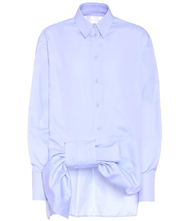 Shop Victoria Victoria Beckham Cotton Shirt In Blue