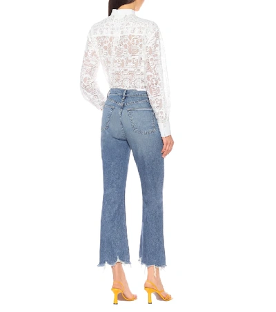 Shop 3x1 W5 Empire High-rise Flared Jeans In Blue