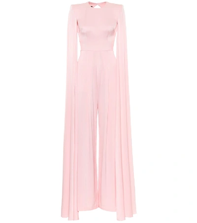 Shop Alex Perry Halston Crêpe Jumpsuit In Pink